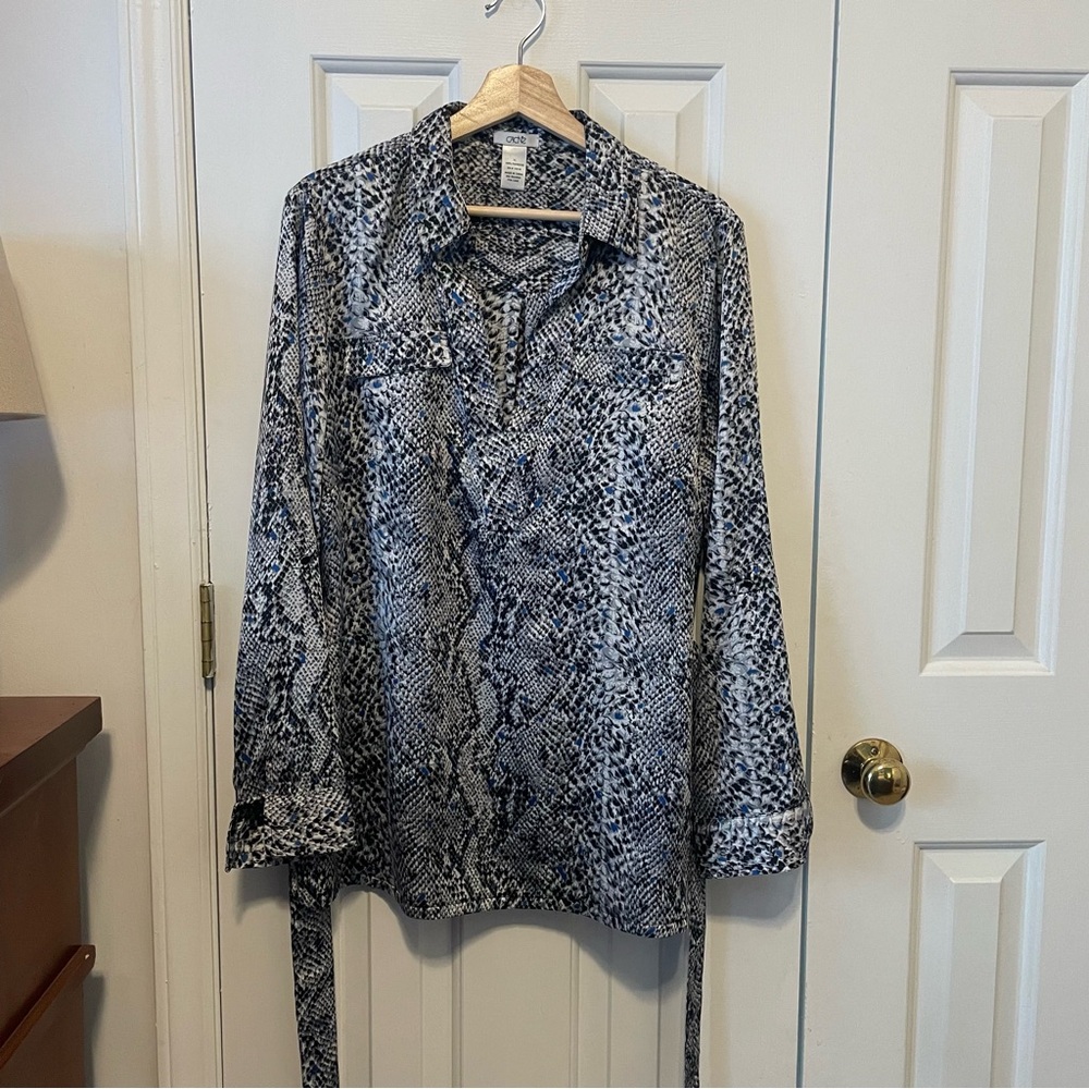 Cache Snake Print Blouse - Picture 4 of 5